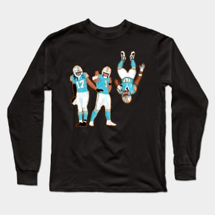 tua tagovailoa x jaylen waddle x tyreek hill Long Sleeve T-Shirt